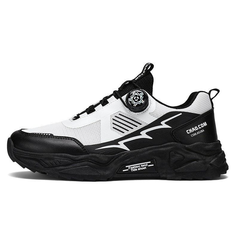 Herren robuste Outdoor-Chunky-Sneaker mit Drehverschluss, atmungsaktivem Strickoberteil und profiliertem Dämpfungssystem EB