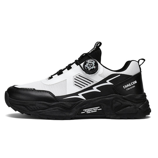 Herren robuste Outdoor-Chunky-Sneaker mit Drehverschluss, atmungsaktivem Strickoberteil und profiliertem Dämpfungssystem EB