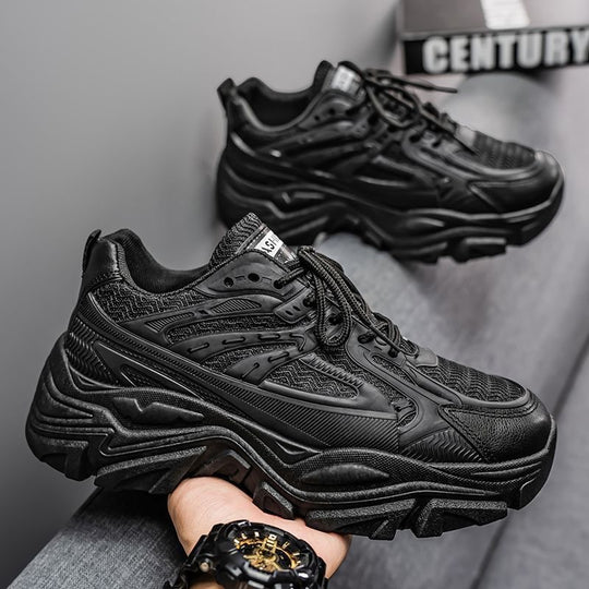 Damen Sportliche Chunky Sneakers mit elastischer Dämpfung und rutschfestem Profil EB