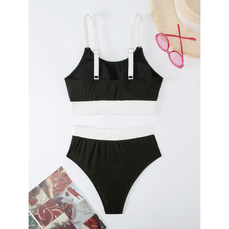 Damen Sport-Bikini-Set mit elegantem Design und verstellbaren Trägern EB
