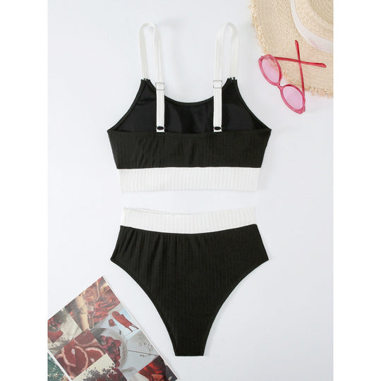 Damen Sport-Bikini-Set mit elegantem Design und verstellbaren Trägern EB