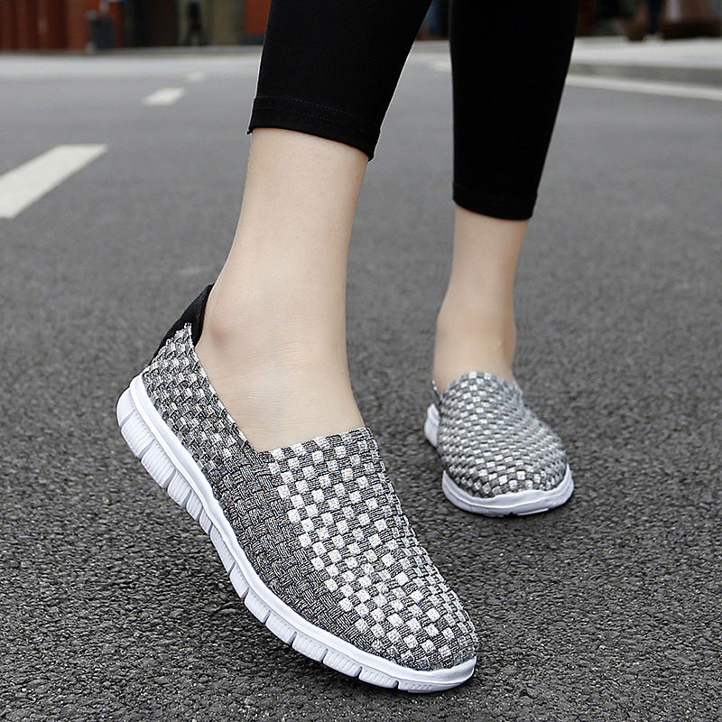 Damen Atmungsaktive Slip-On Sneakers mit flexiblem und leichtem Design EB