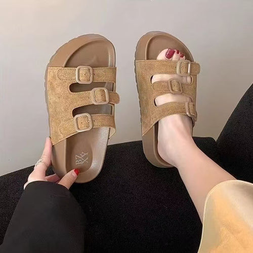 Damen Komfortable Clogs mit verstellbaren Schnallen EB