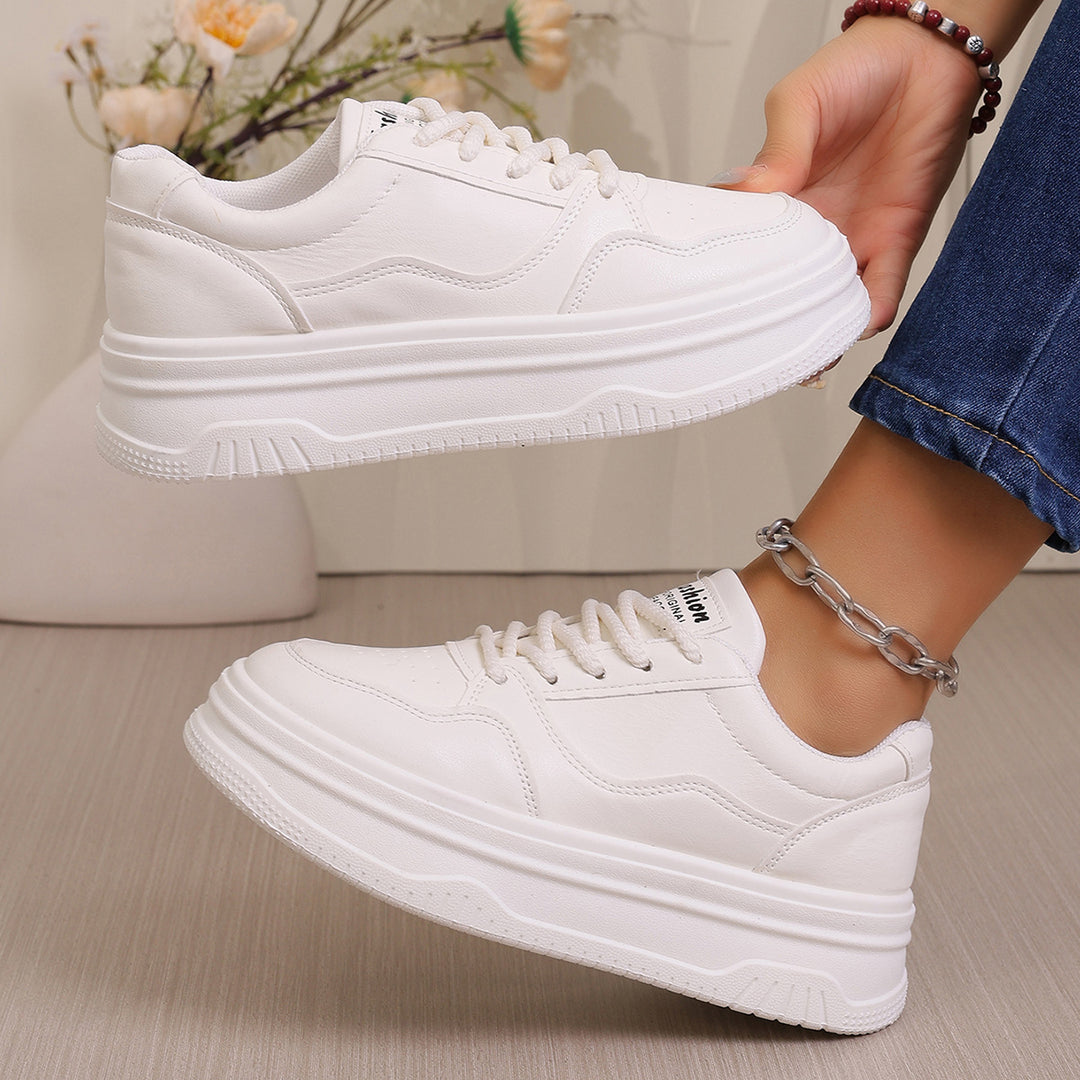 Damen Plattform-Sneaker mit sportlichem Design und trendiger Sohle EB
