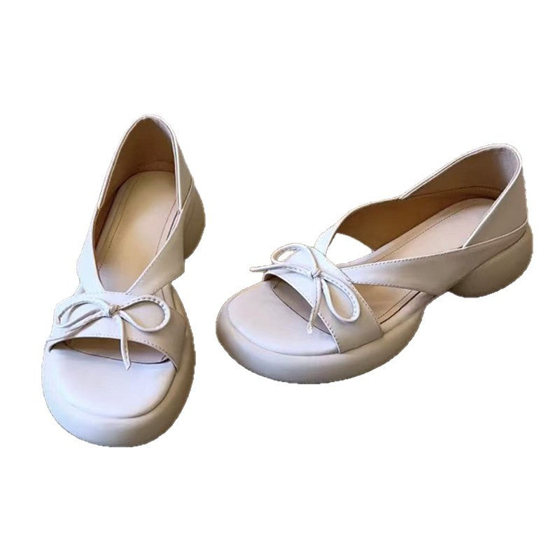 Damen Komfortable Slingback-Schuhe mit zierlichem Schleifendetail EB