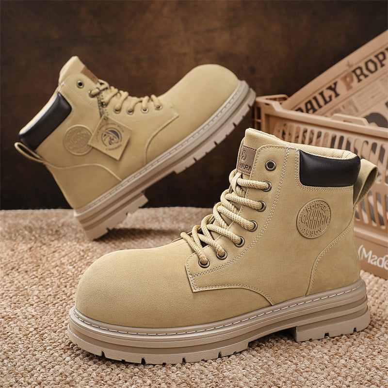 Damen robuste Schnürboots aus hochwertigem Wildleder EB