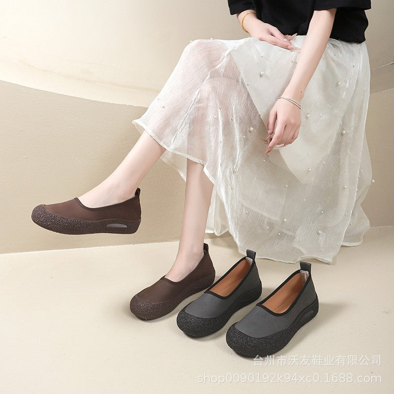 Damen Sportliche Slip-On Schuhe mit rutschfester Sohle EB
