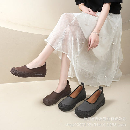 Damen Sportliche Slip-On Schuhe mit rutschfester Sohle EB