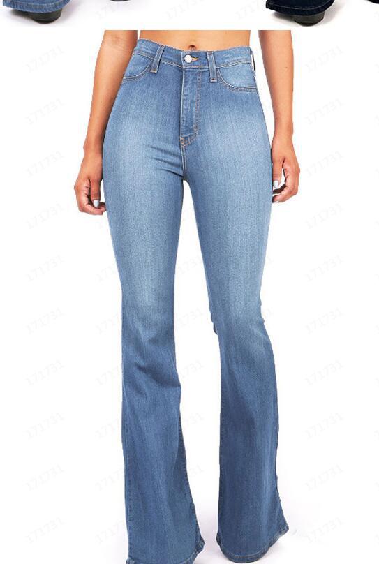 Damen nan Jeans mit hohem Bund und leichtem Schlag EB