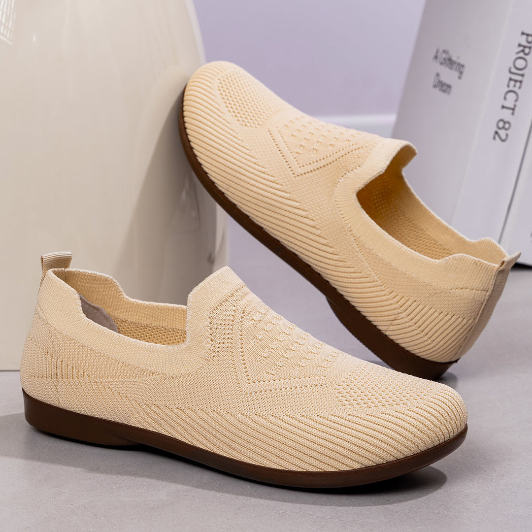 Damen Bequeme Stretch-Sneaker mit rutschfester Sohle EB