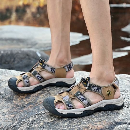 Damen Sportliche Outdoor-Sandalen mit Schnellverschluss und rutschfester Sohle EB