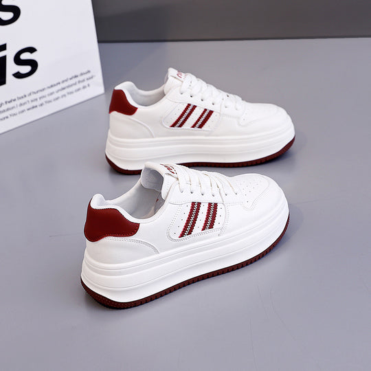 Damen Plattform Sneakers mit trendigem Design und stabiler Profilsohle EB