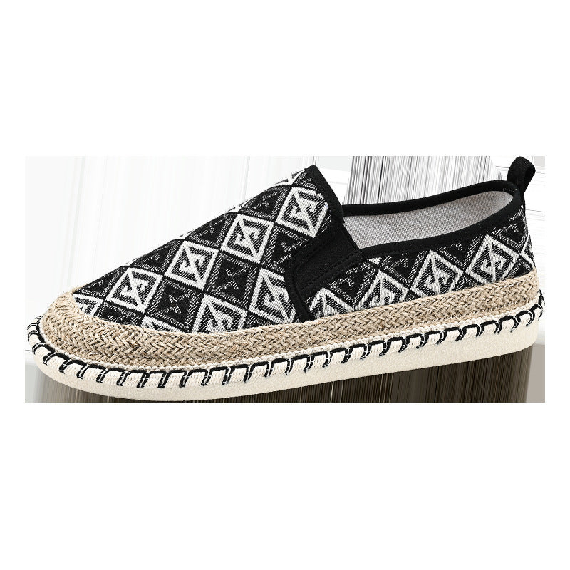 Damen Slip-On Espadrilles mit kunstvoller Stickerei EB