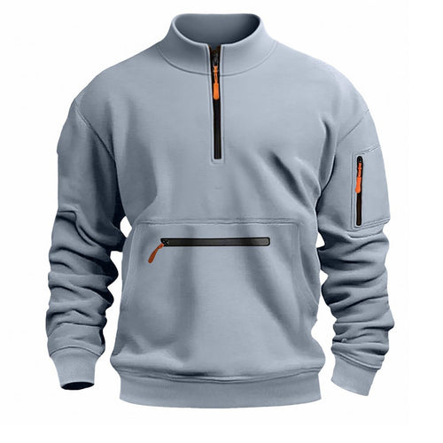 Herren funktionale Sweatshirt mit Reißverschluss EB