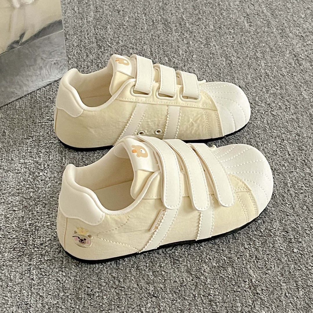 Damen Sneakers mit Velcro-Verschluss und lustigem Tierdesign EB