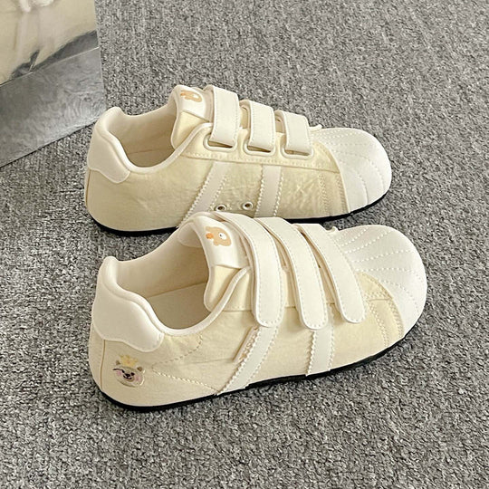 Damen Sneakers mit Velcro-Verschluss und lustigem Tierdesign EB