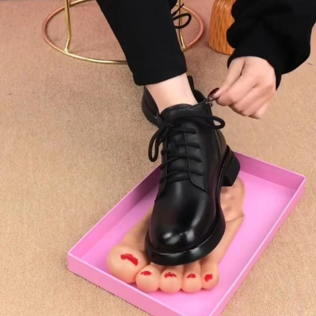 Damen Modische Stiefeletten mit klassischem Schnürdesign EB