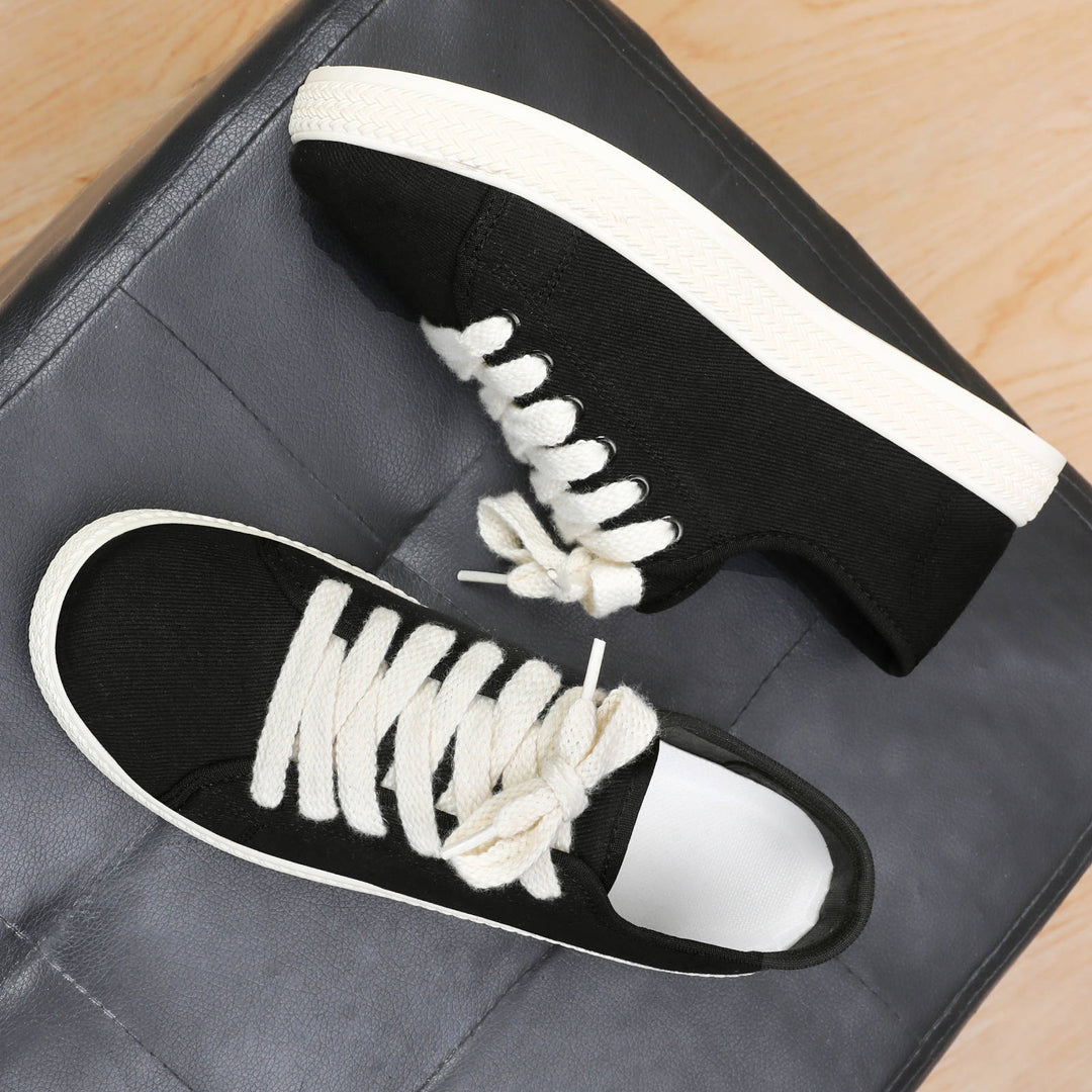 Damen Baumwoll-Sneaker mit natürlichem Obermaterial und rutschfester Sohle EB