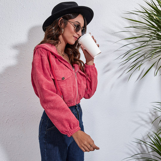 Damen Kurzjacke mit lässigem Schnitt und praktischen Brusttaschen EB