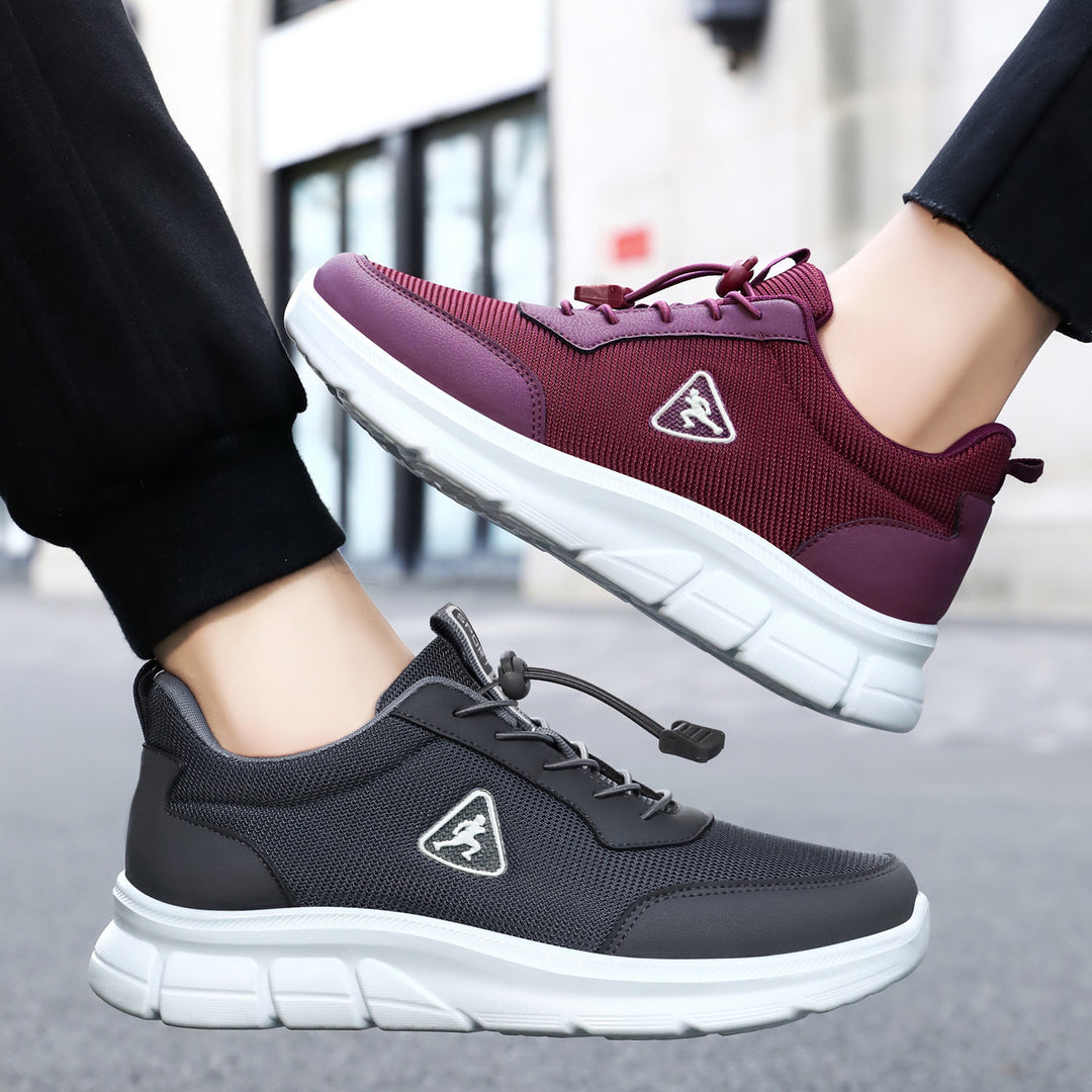 Damen Sportliche hochdämpfende Sneakers mit atmungsaktivem Obermaterial EB