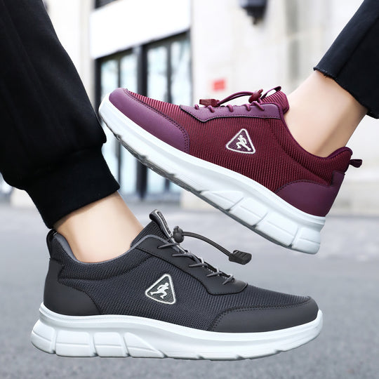 Damen Sportliche hochdämpfende Sneakers mit atmungsaktivem Obermaterial EB