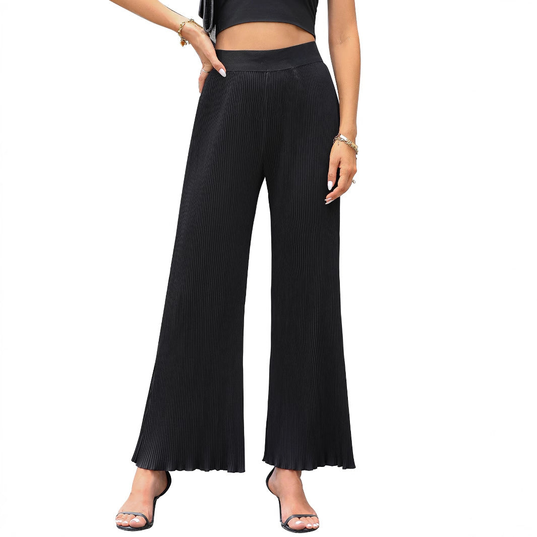Damen Plisseehose mit elegantem Schnitt und hohem Bund EB