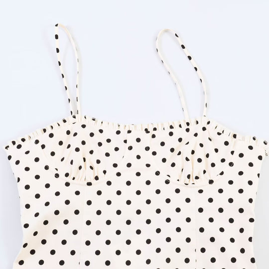 Damen Maxikleid mit Polka-Dots EB