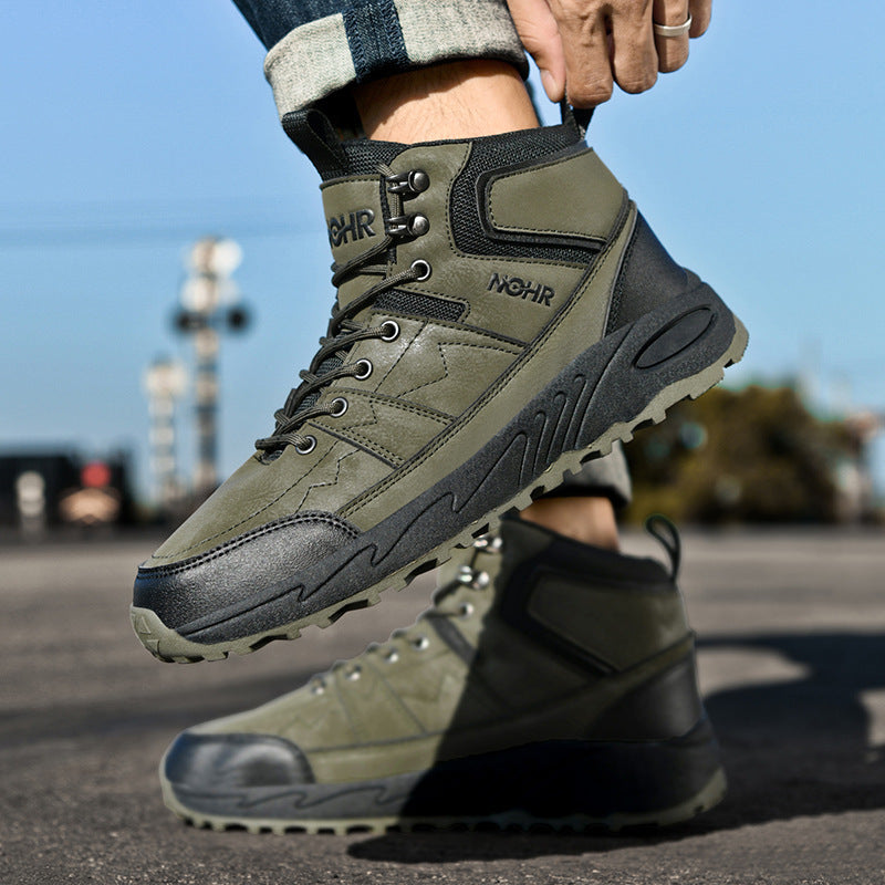 Damen Outdoor-Wanderschuhe mit rutschfester Profilsohle und hohem Schaft EB