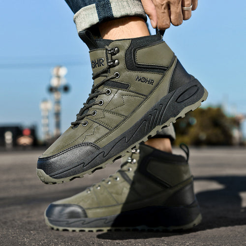 Damen Outdoor-Wanderschuhe mit rutschfester Profilsohle und hohem Schaft EB