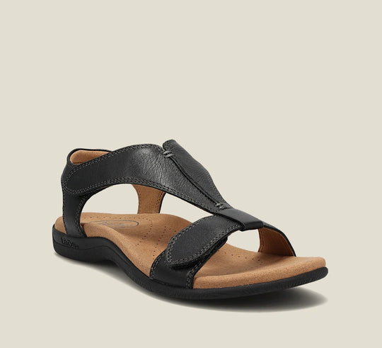 Damen Komfortable Riemchen-Sandalen mit anatomischem Fußbett und elastischer Schnalle EB