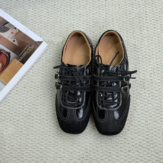 Damen modische Sneakers mit verstellbarem Riemendesign EB
