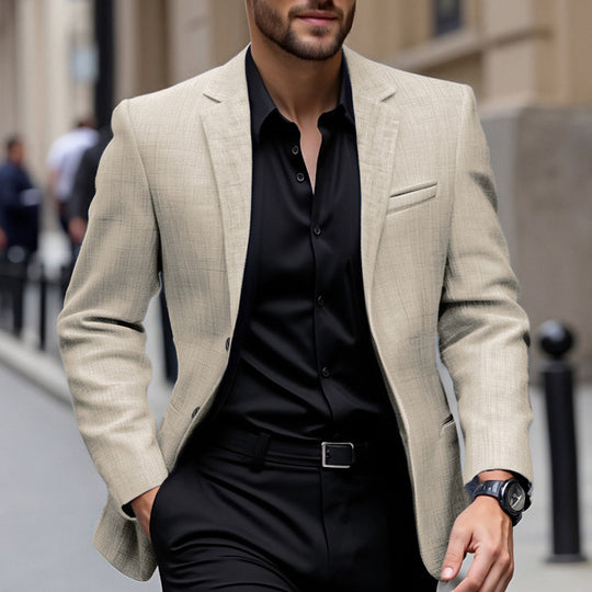 Herren eleganter strukturierten Blazer EB