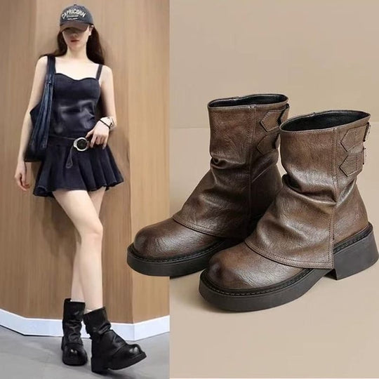 Damen Stiefeletten mit modischem Design und komfortabler Sohle EB