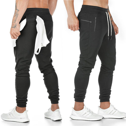 Herren bequeme Jogginghose mit praktischen Reißverschlusstaschen und elastischem Bund EB