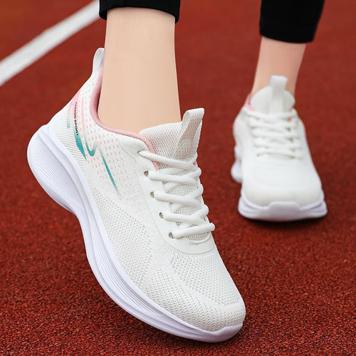 Damen Atmungsaktive Komfort-Sneaker mit dämpfender Sohle EB