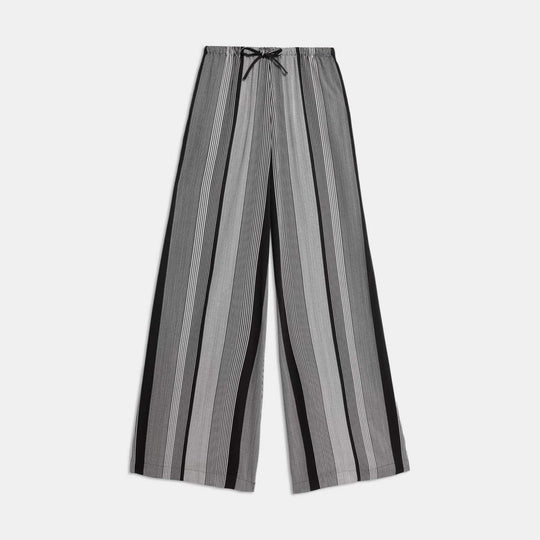 Damen Weit geschnittene Sommerhose mit elastischem Bund EB