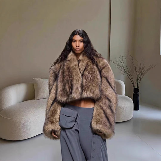 Damen Kunstfelljacke EB