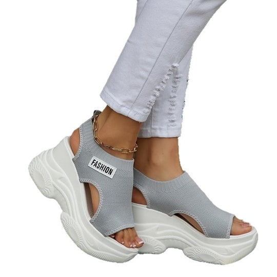 Damen Sandalen mit modernem Plateau-Design EB
