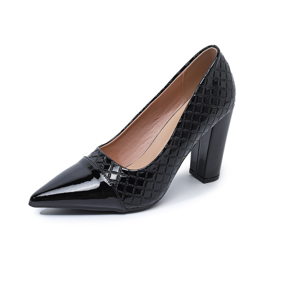 Damen elegante High Heels mit stilvollen zweifarbigen Akzenten EB