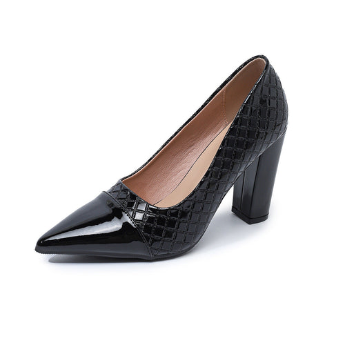 Damen elegante High Heels mit stilvollen zweifarbigen Akzenten EB
