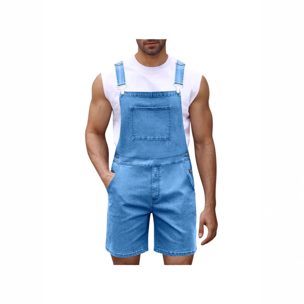 Herren Lässige Denim-Latzhose EB