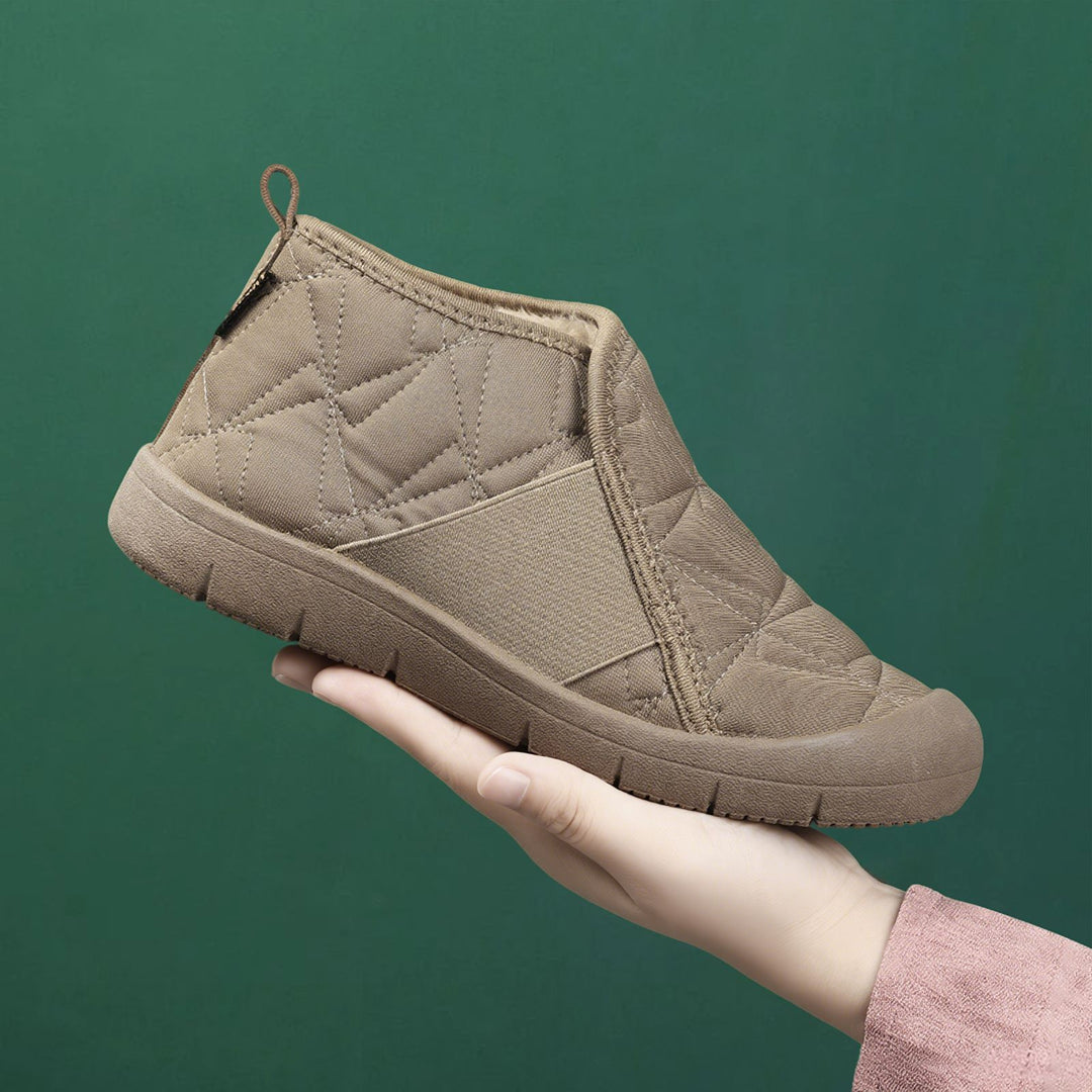 Damen Bequeme Fleecegefütterte Winterstiefel EB