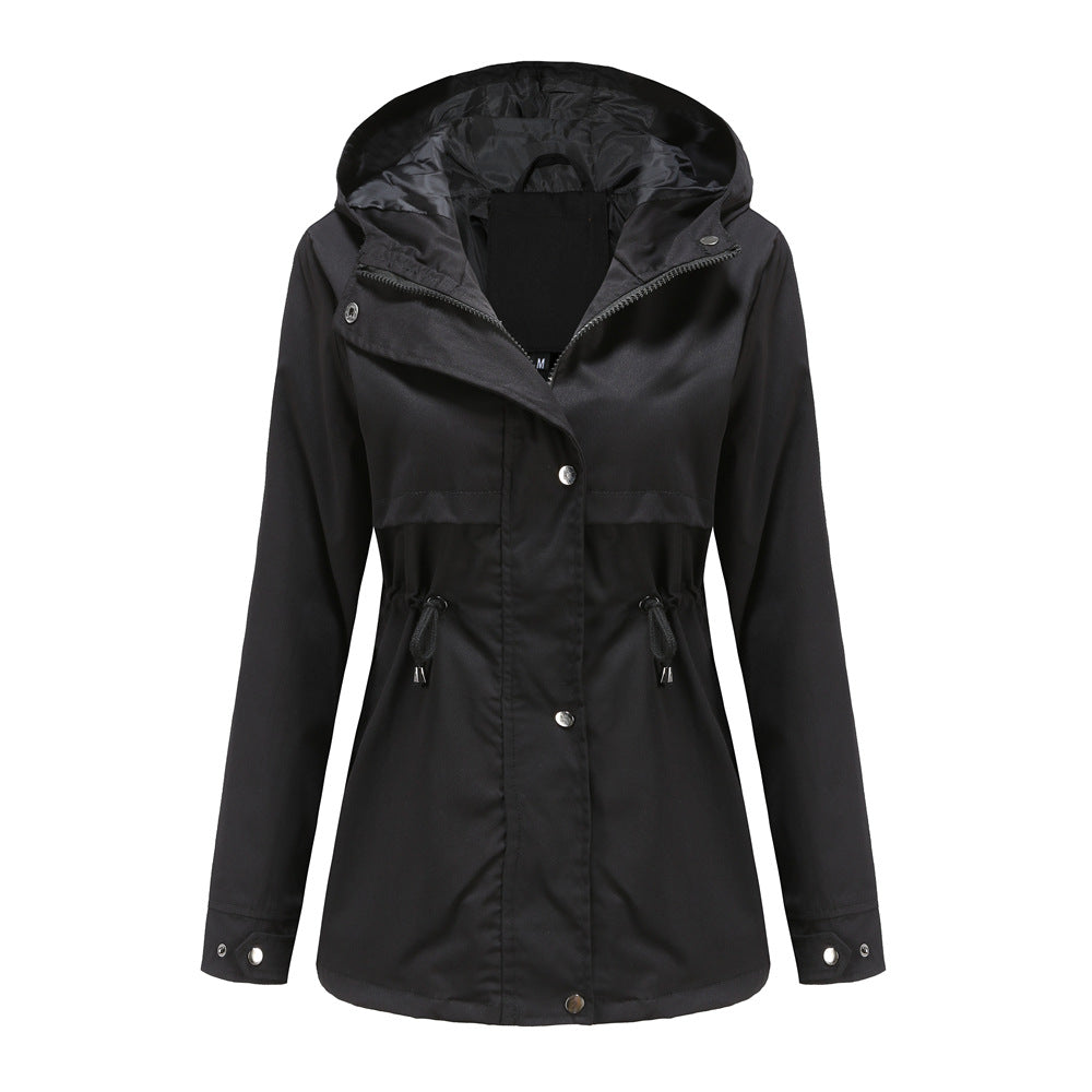 Damen funktionale Übergangsjacke mit verstellbarem Taillenbündchen EB
