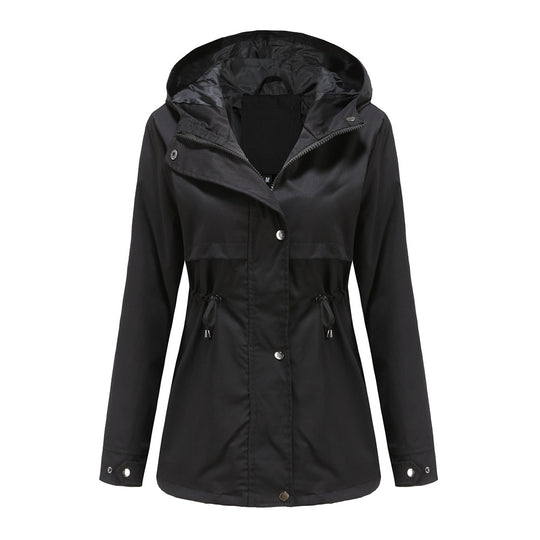 Damen funktionale Übergangsjacke mit verstellbarem Taillenbündchen EB