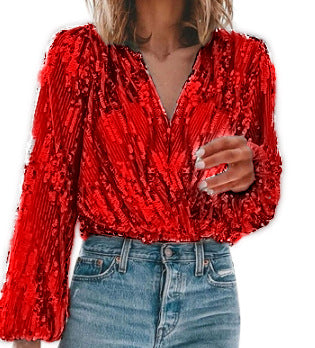 Damen Paillettenstoff mit schimmerndem Effekt EB