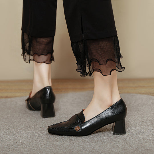 Damen elegante Sling-Pumps mit stilvollem Design und komfortablem Blockabsatz EB