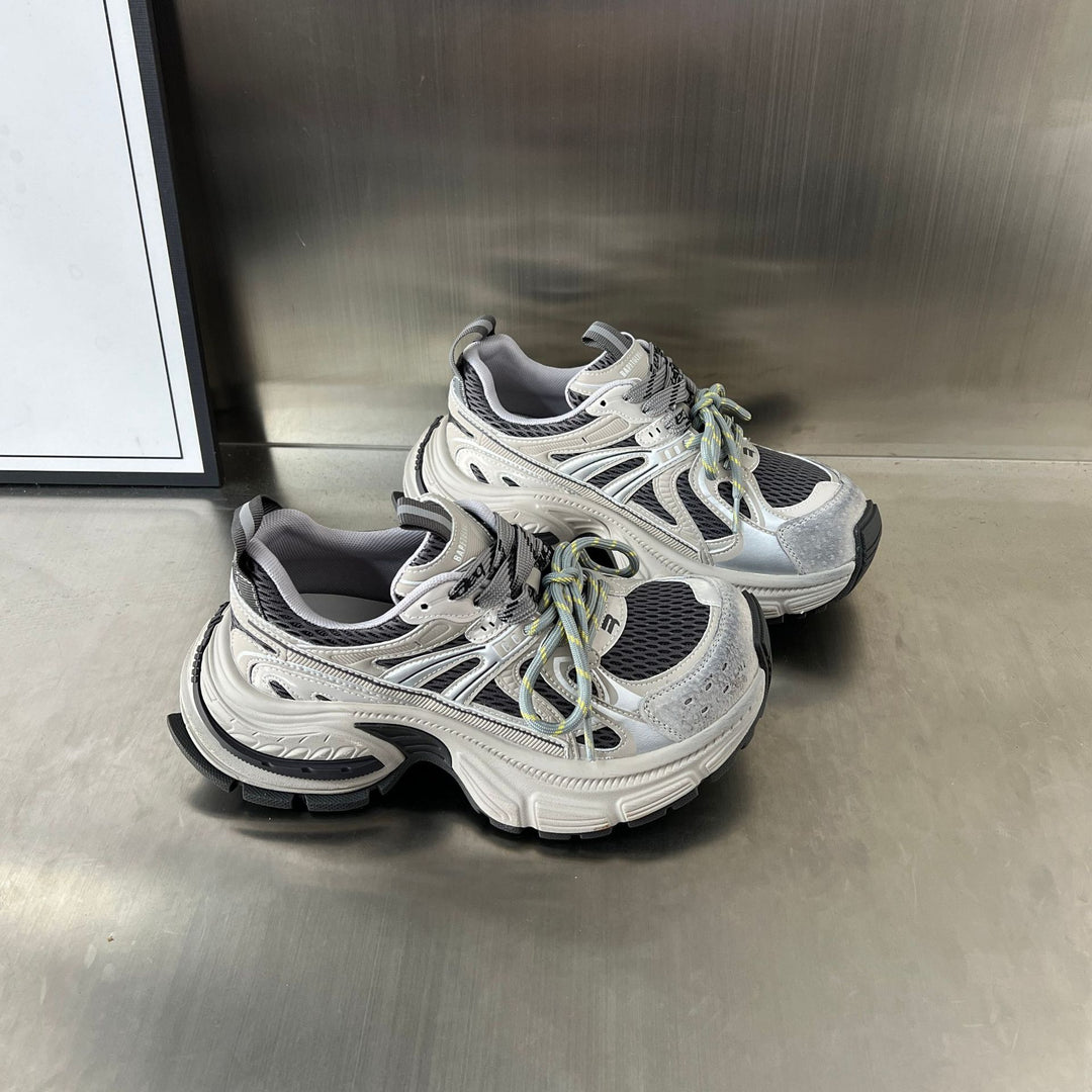 Damen Sportliche Sneakers mit atmungsaktivem Mesh-Einsatz und dämpfendem Komfort EB