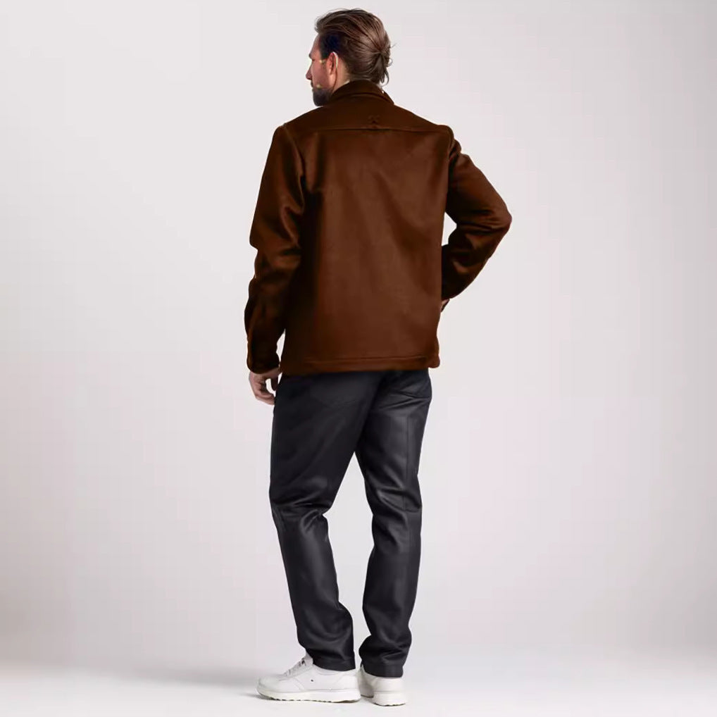 Herren Wolljacke mit praktischem Brusttaschen EB