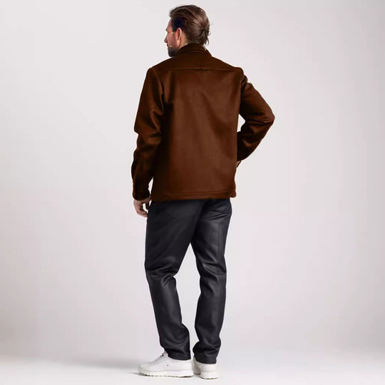 Herren Wolljacke mit praktischem Brusttaschen EB