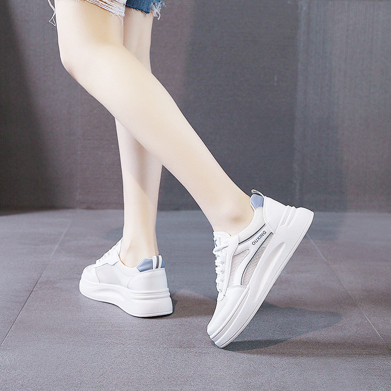 Damen modische Sneaker mit atmungsaktivem Obermaterial und dämpfender Sohle EB